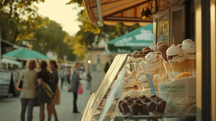 Lækker dansk is i Stege