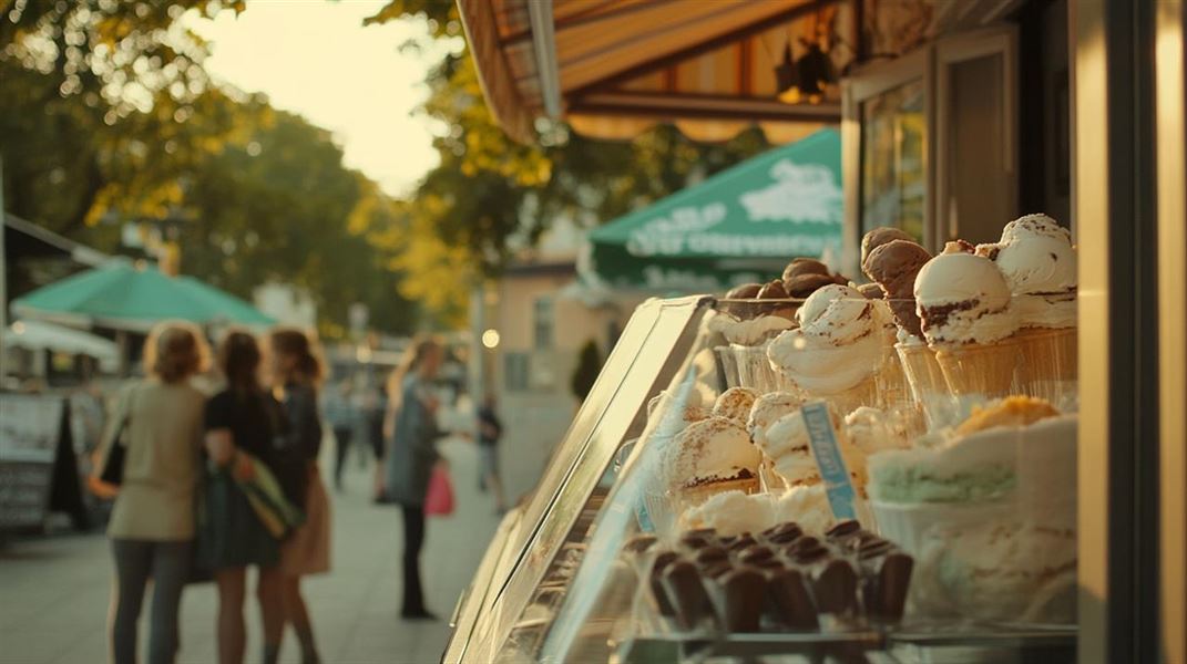Lækker dansk is i Stege